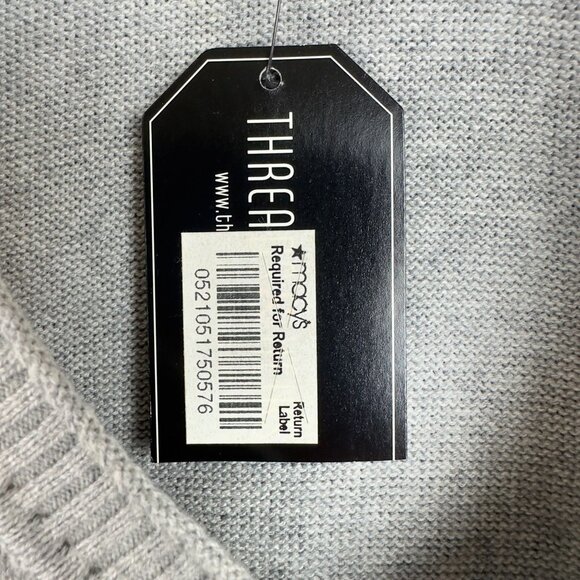 Threads & Heirs Sweater Men XL Light Gray Heather V-Neck  100% Cotton - Picture 4 of 10